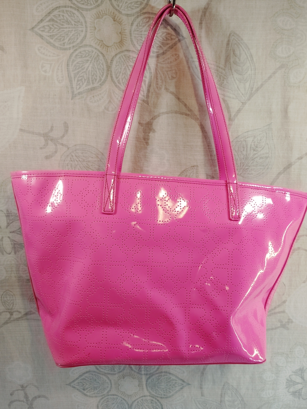 kate spade Hot Pink Patent Tote Shoulder Bag - Picture 4 of 7